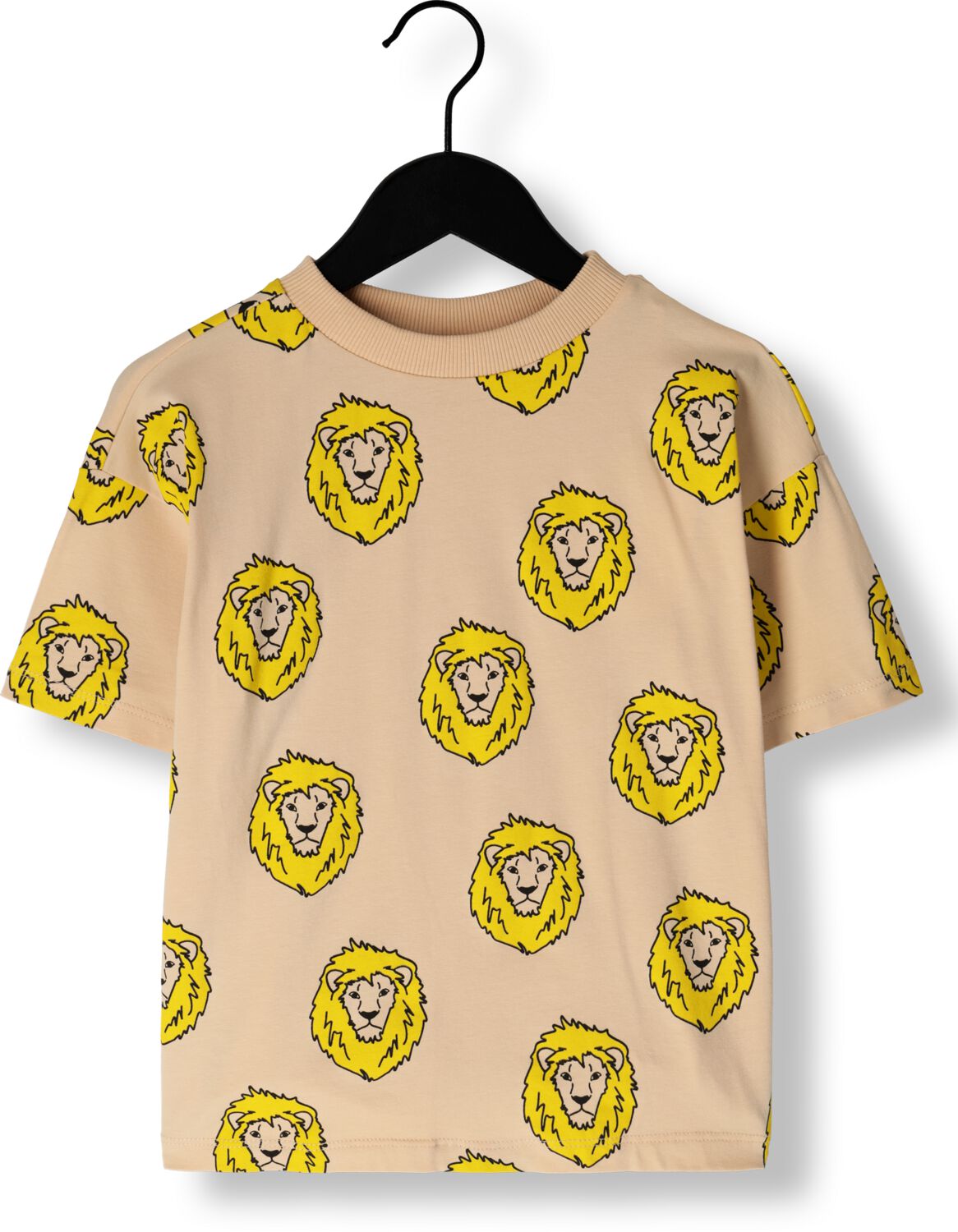 CARLIJNQ Jongens Polo's & T-shirts Lion Oversized T-shirt Geel