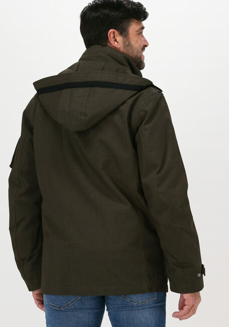 Donkergroene PME LEGEND Gewatteerde jas SEMI LONG JACKET CONSEL HAWK I - large