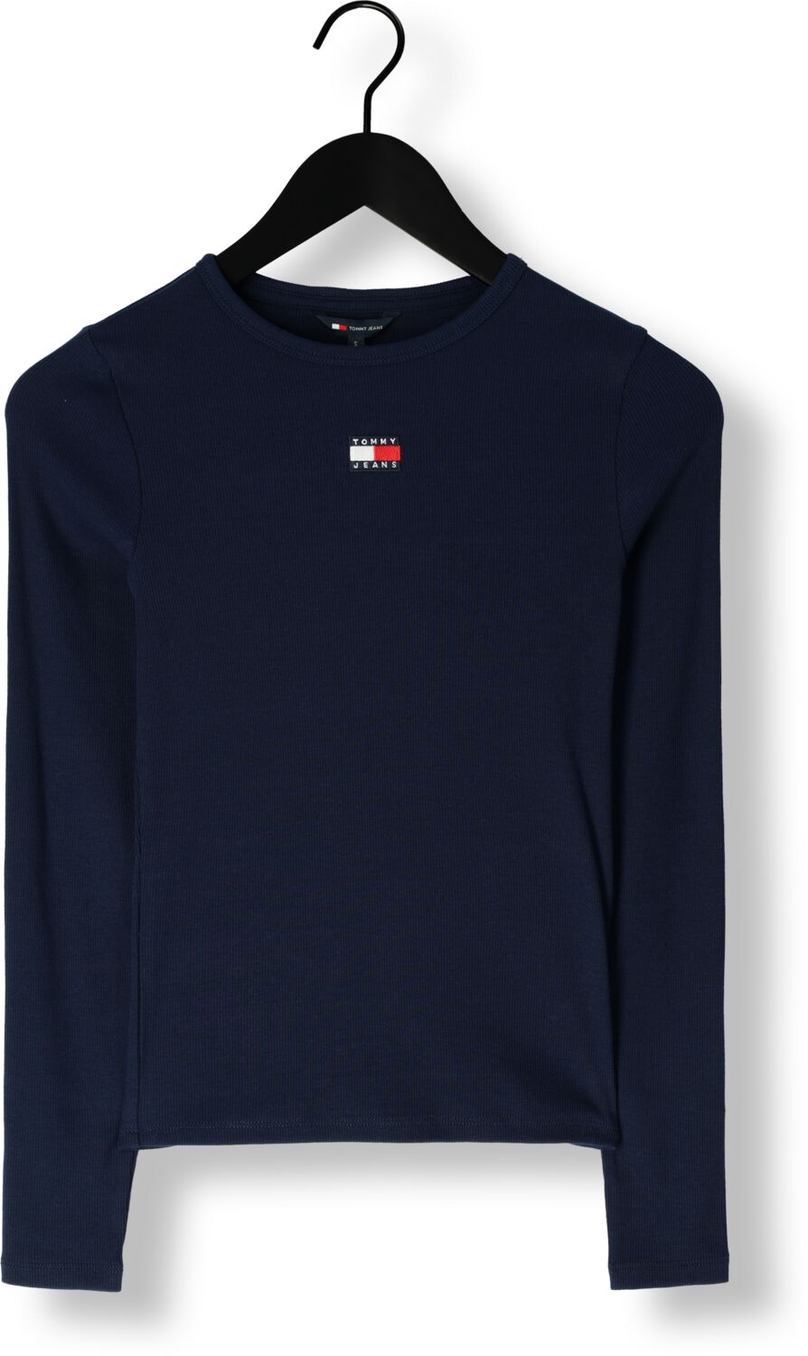 TOMMY JEANS Dames Tops & T-shirts Tjw Slim Ls Badge Tee Ext Donkerblauw