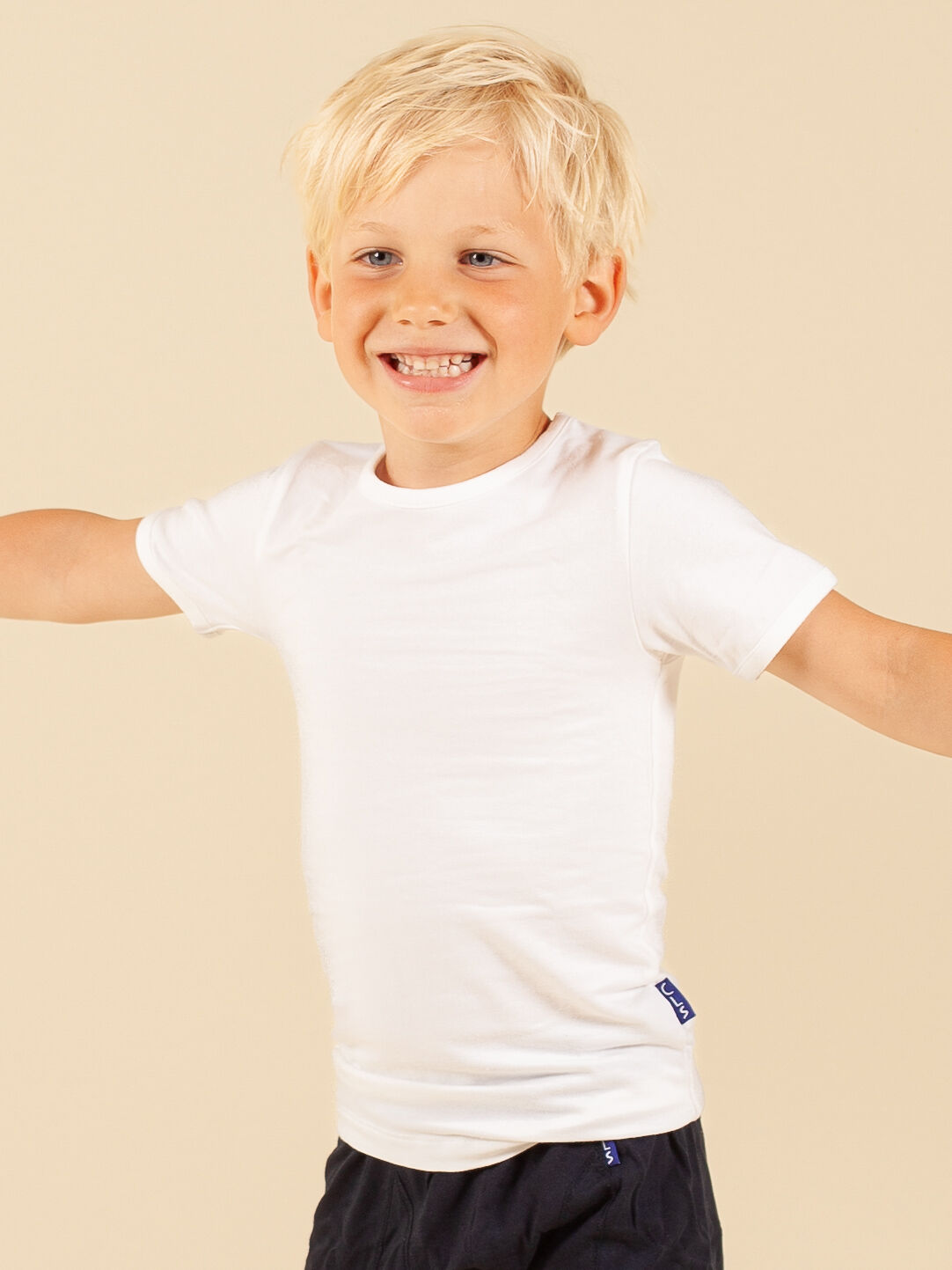 Witte CLAESEN'S T-shirt BOYS 2-PACK T-SHIRT SS - large