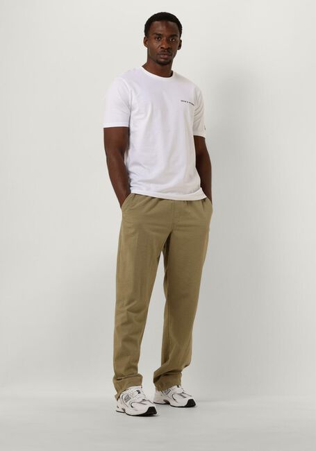 Witte LYLE & SCOTT T-shirt EMBROIDERED T-SHIRT - large