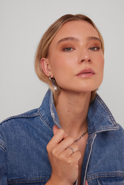 Zilverkleurig NOTRE-V Oorbellen SS23 EARRING NEW COLLECTION - large