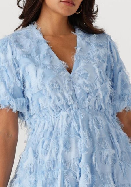 Lichtblauwe Y.A.S. Mini jurk YASPAZYLLA DRESS - large