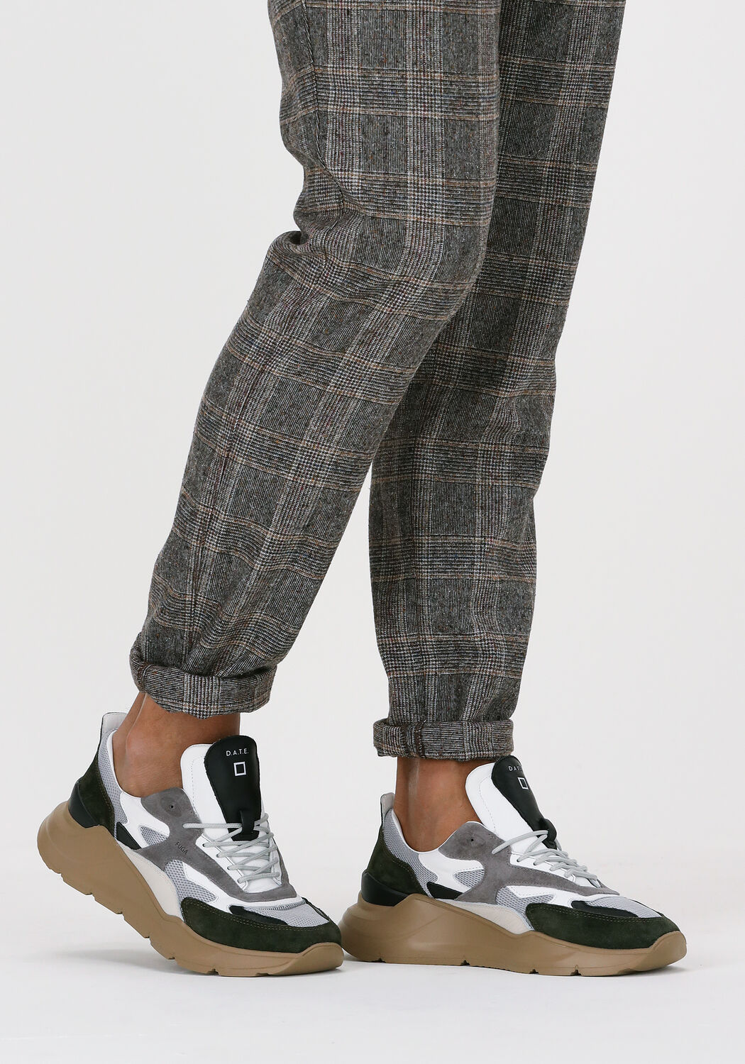 Groene D.A.T.E Lage sneakers FUGA HEREN - large