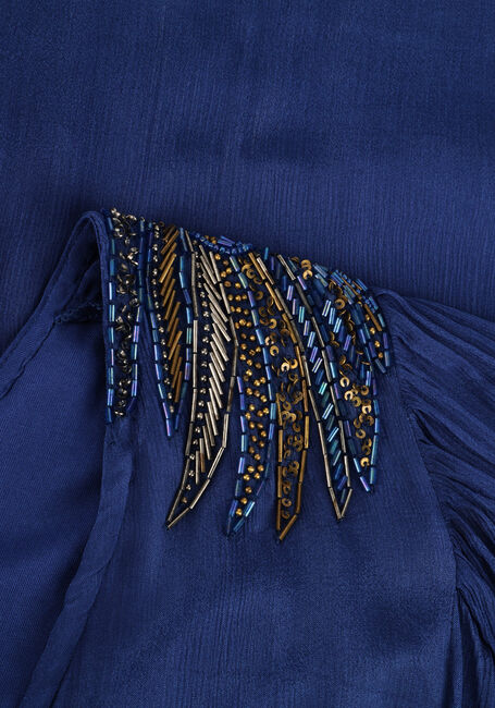 Blauwe LOUIZON Maxi jurk ASTRAL - large