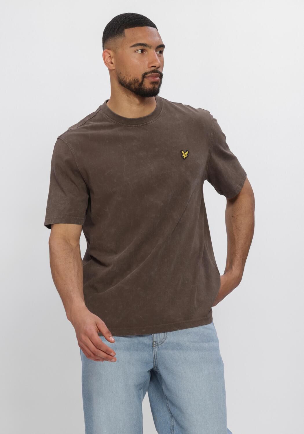 Zwarte LYLE & SCOTT T-shirt HEAVY LAUNDERED T-SHIRT - large