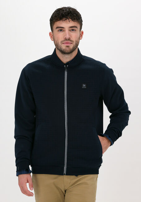 Donkerblauwe VANGUARD Jack ZIP JACKET MIXED MATERIAL - large