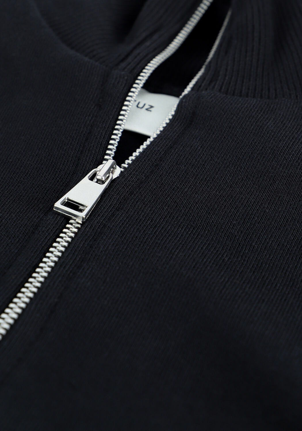 Zwarte GESTUZ Sweater NANKITA GZ ZIPPER SWEATSHIRT - large