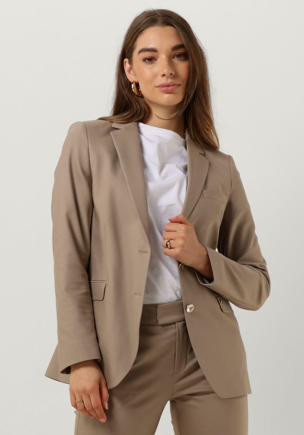 MOS MOSH Beige Mary Knight Blazer Dames Beige Dames