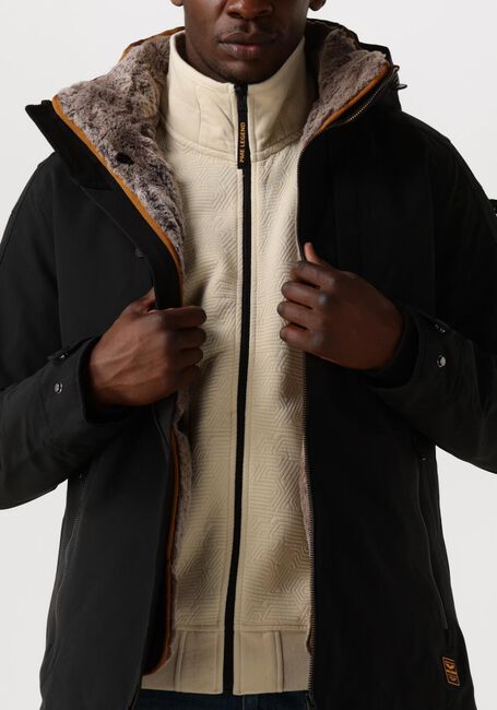 Zwarte PME LEGEND Parka's SEMI LONG JACKET SNOWPACK TRAIL RIPSTOP - large