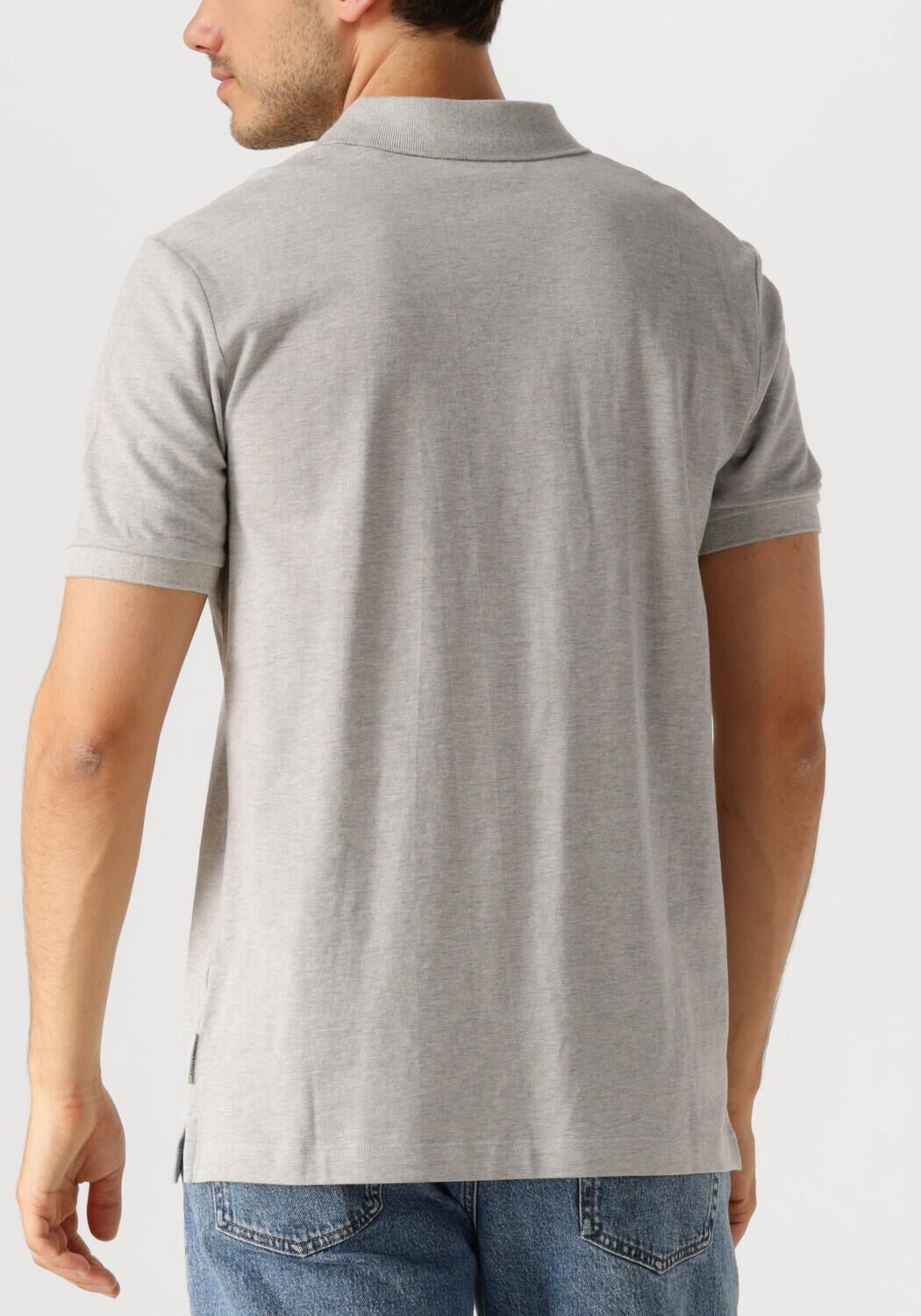 SCOTCH & SODA Heren Polo's & T-shirts Logo Pique Polo Grijs