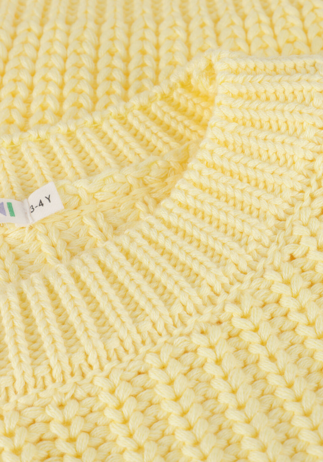 Gele YUKI KIDSWEAR Trui CHUNKY KNITTED SWEATER - large