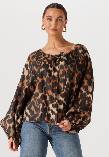 Bruine WITHBLACK Tops & T-shirts WBLCLEOPATRA WIDE SLEEVE TOP - large