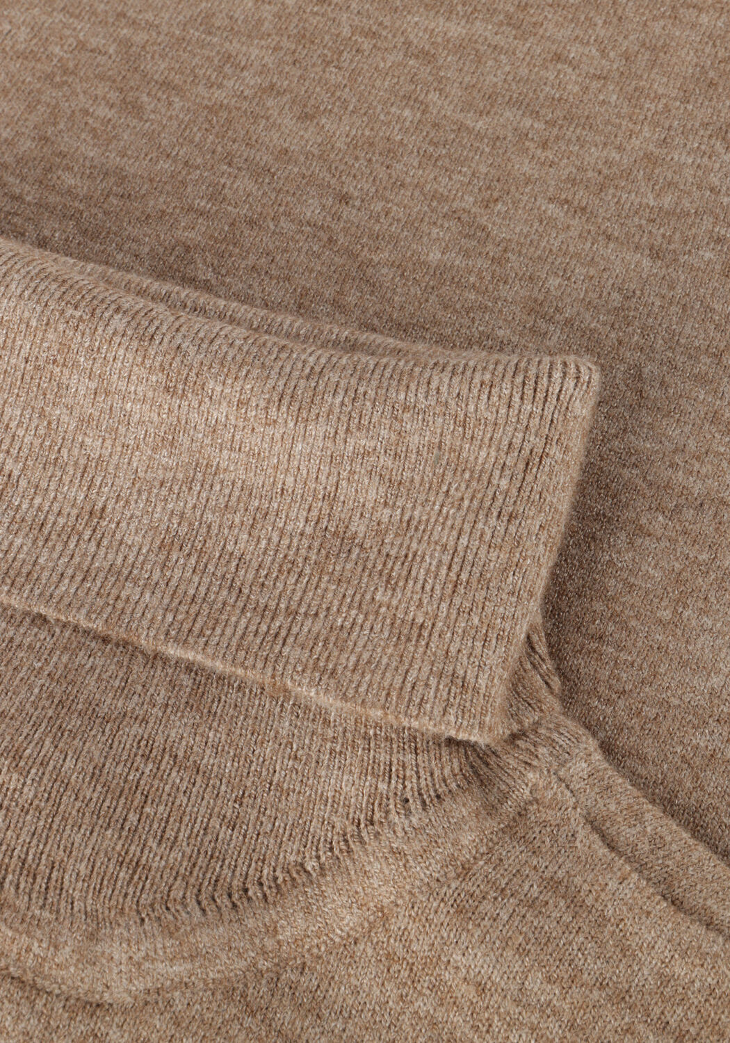 Taupe OBJECT Trui OBJTHESS L/S ROLLNECK KNIT PULLOVER - large