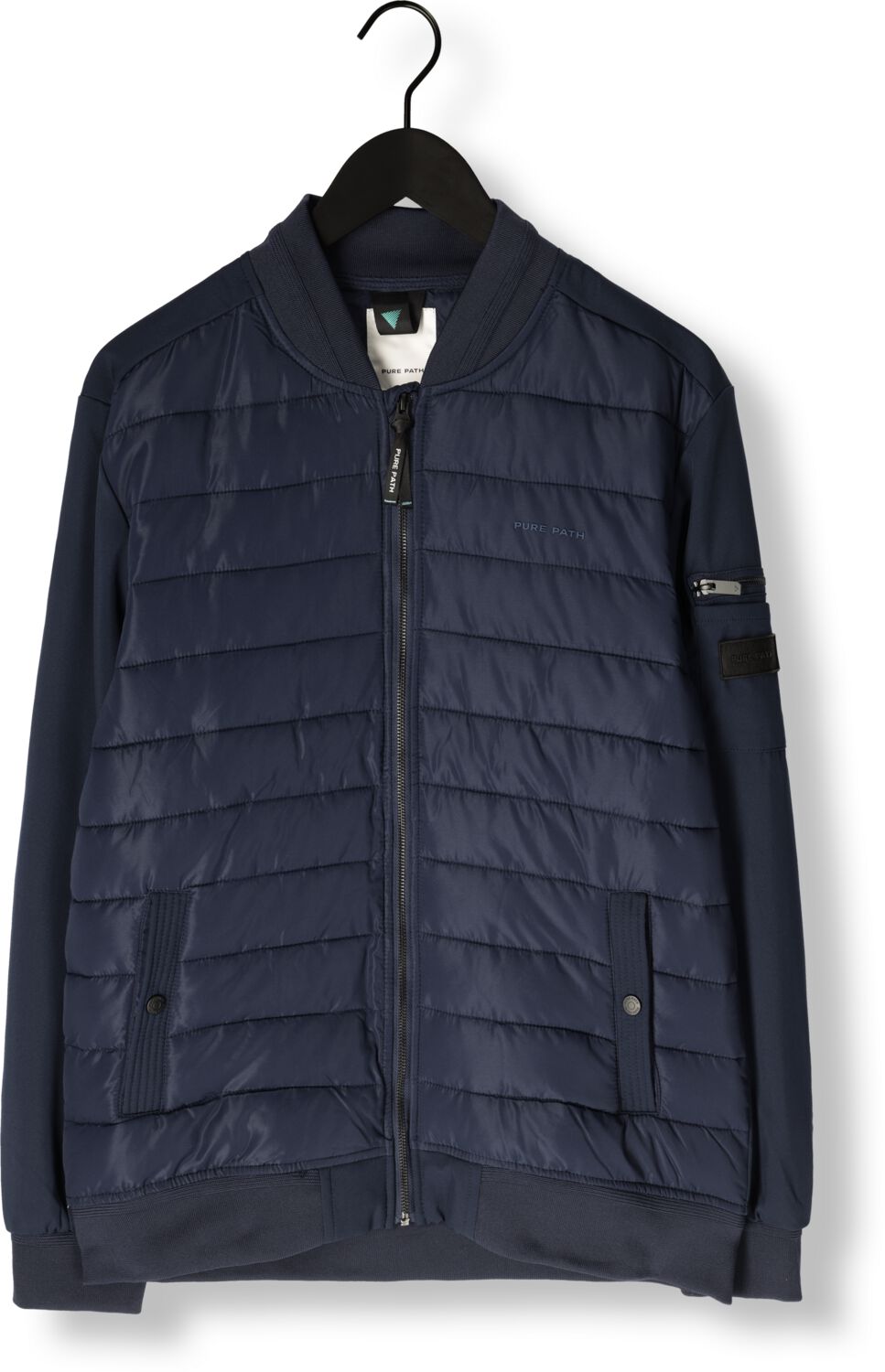 PURE PATH Heren Jassen Regular Fit Padded Jackets Donkerblauw
