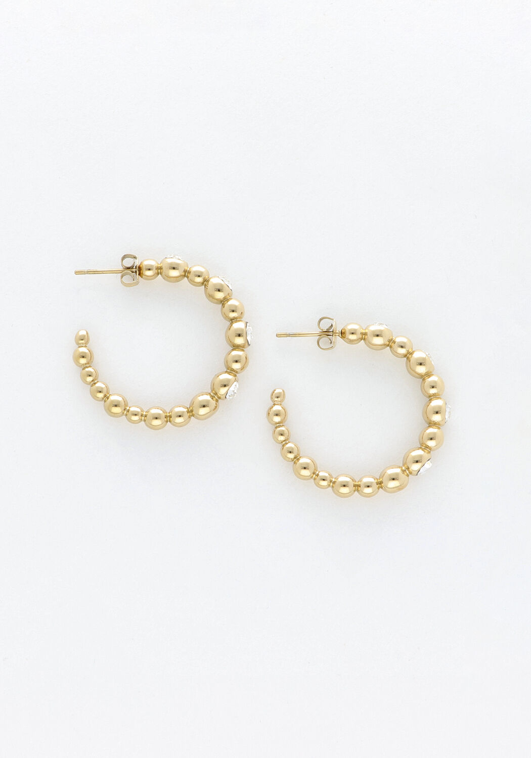 Goudkleurig NOTRE-V Oorbellen EARRING STONE CRYSTAL