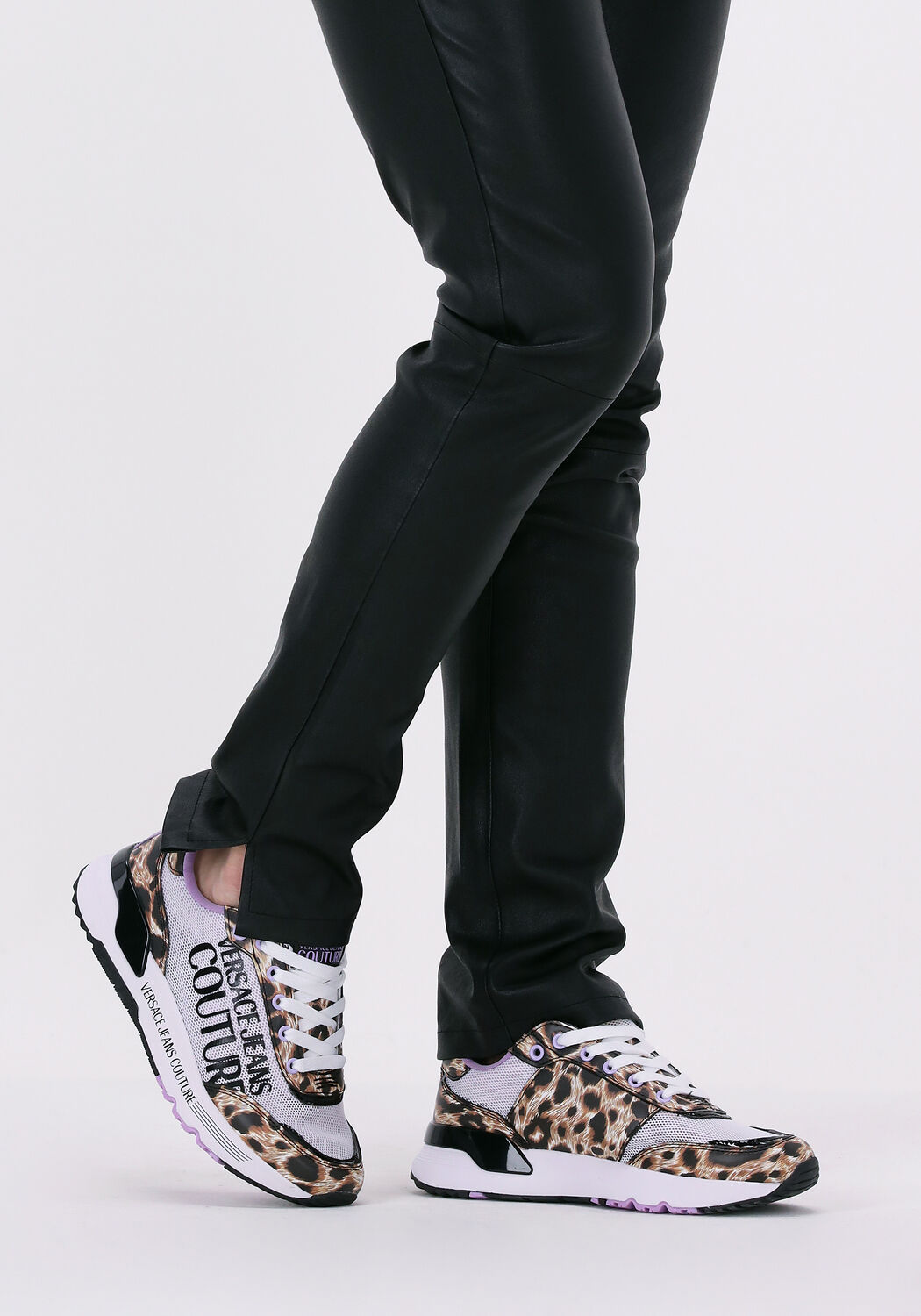 Paarse VERSACE JEANS Lage sneakers FONDO DYNAMIC DIS LSNK - large