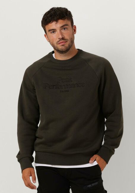 Donkergroene PEAK PERFORMANCE Trui M ORIGINAL CREW - large