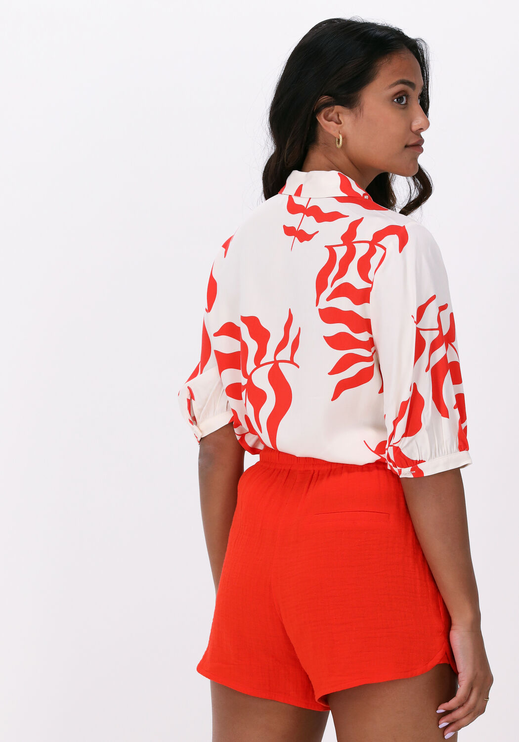 oranje another label blouse liere leaf shirt