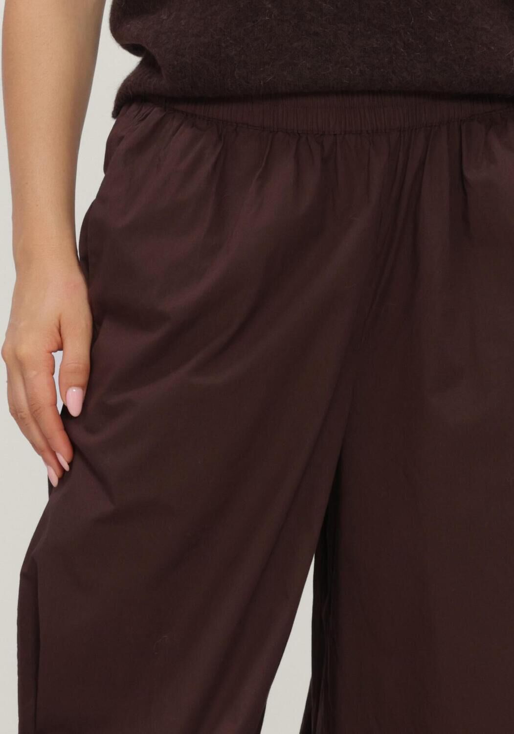 Bruine Y.A.S. Wijde broek YASMELVO MW BALLOON PANT - large