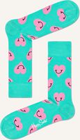 Groene HAPPY SOCKS Sokken SMILEY HEART - medium