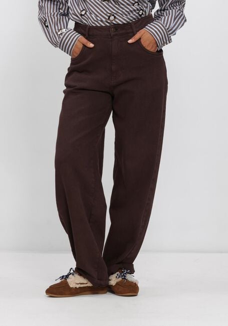 Bruine NUKUS Wijde broek PETRA PANTS - large