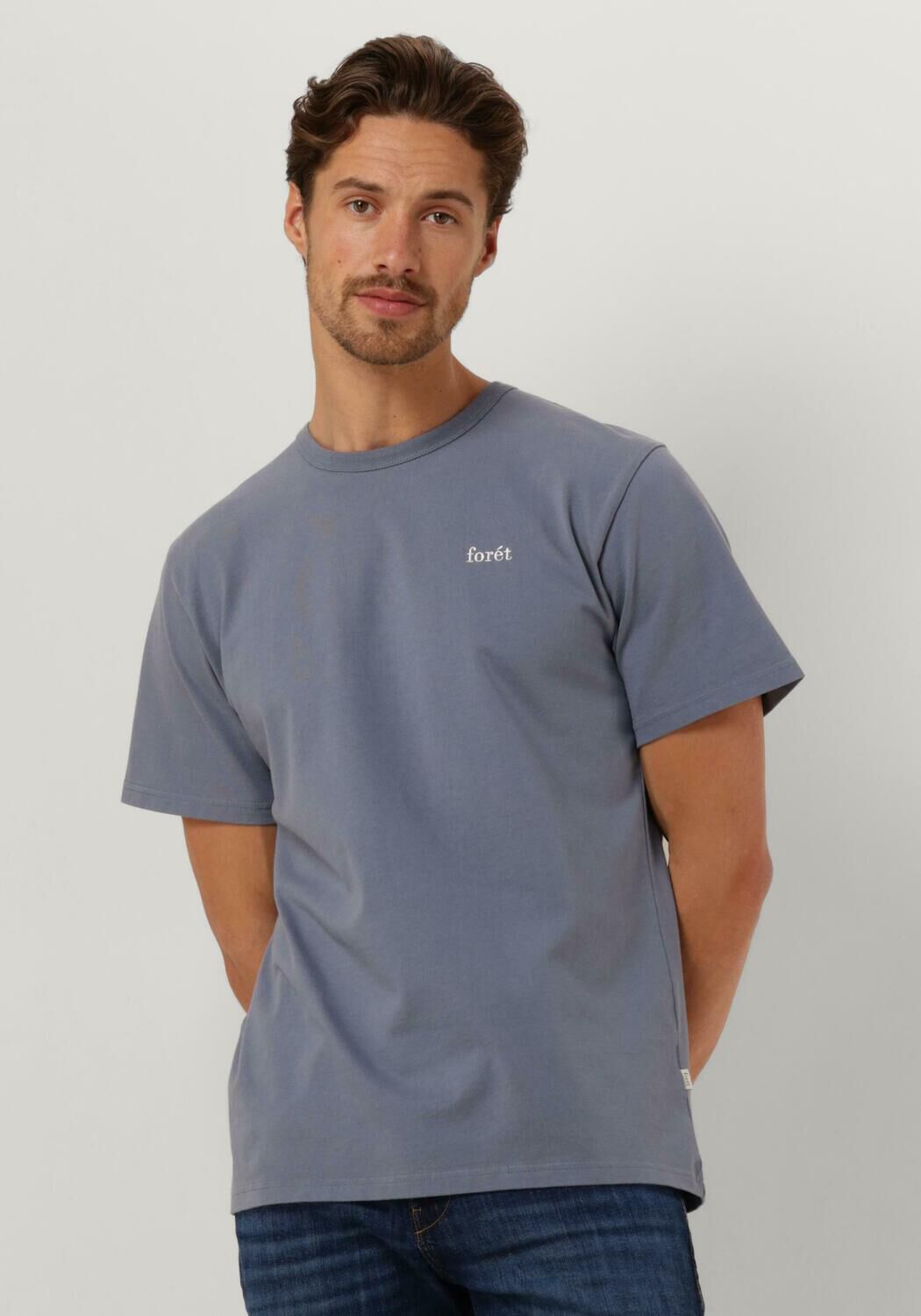 FORÉT Forét Heren Polo's & T-shirts Bass T-shirt Blauw