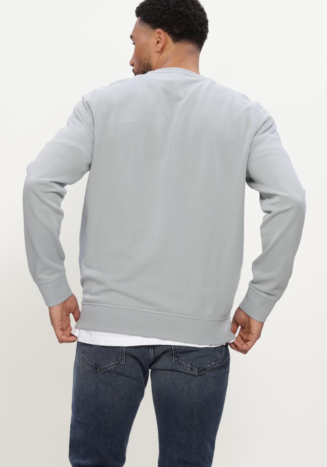 Lichtgrijze BOSS ORANGE Sweater WESTART - large