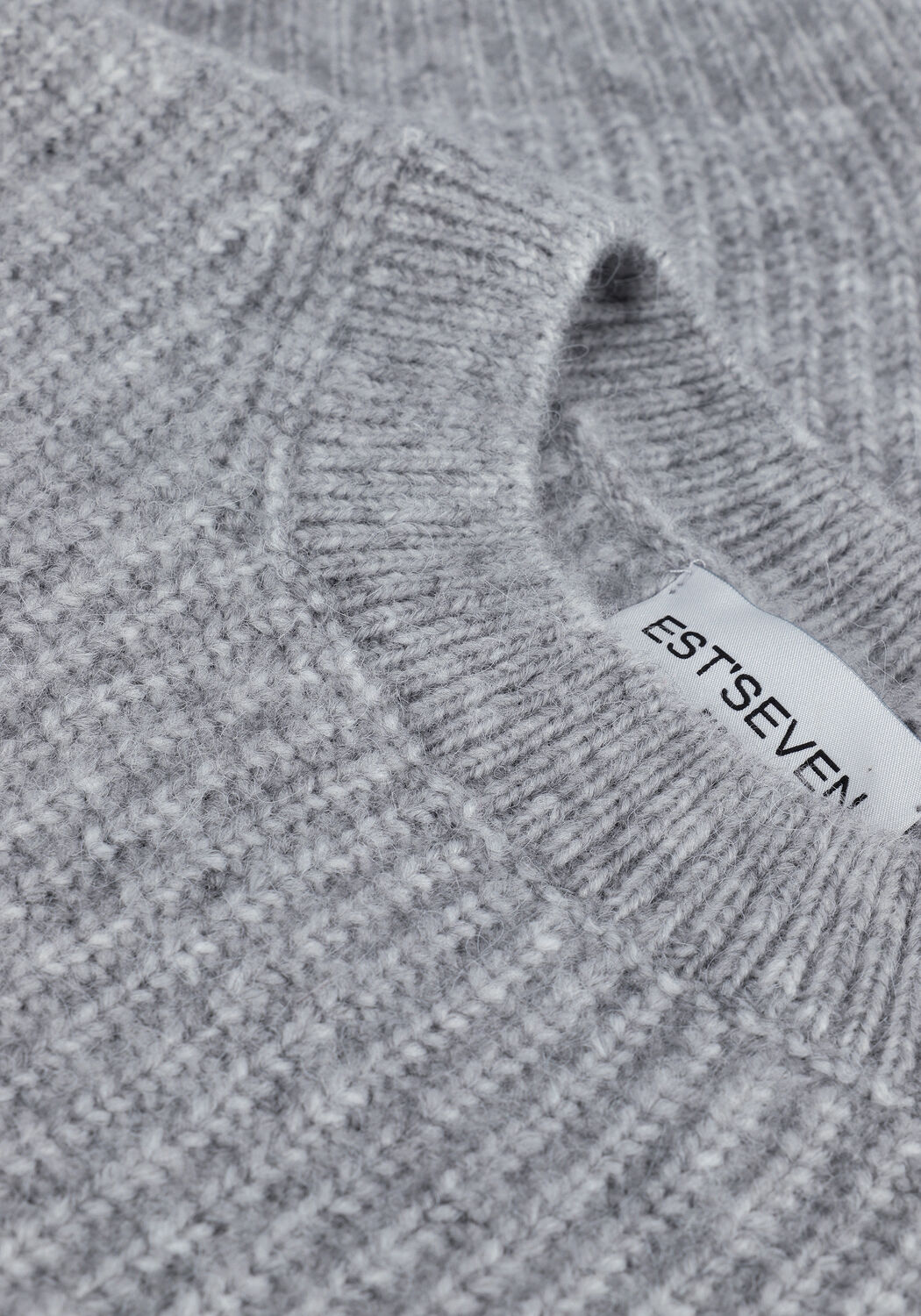 Grijze EST'SEVEN Trui EST'VETEMENTS KNITTED SWEATER - large