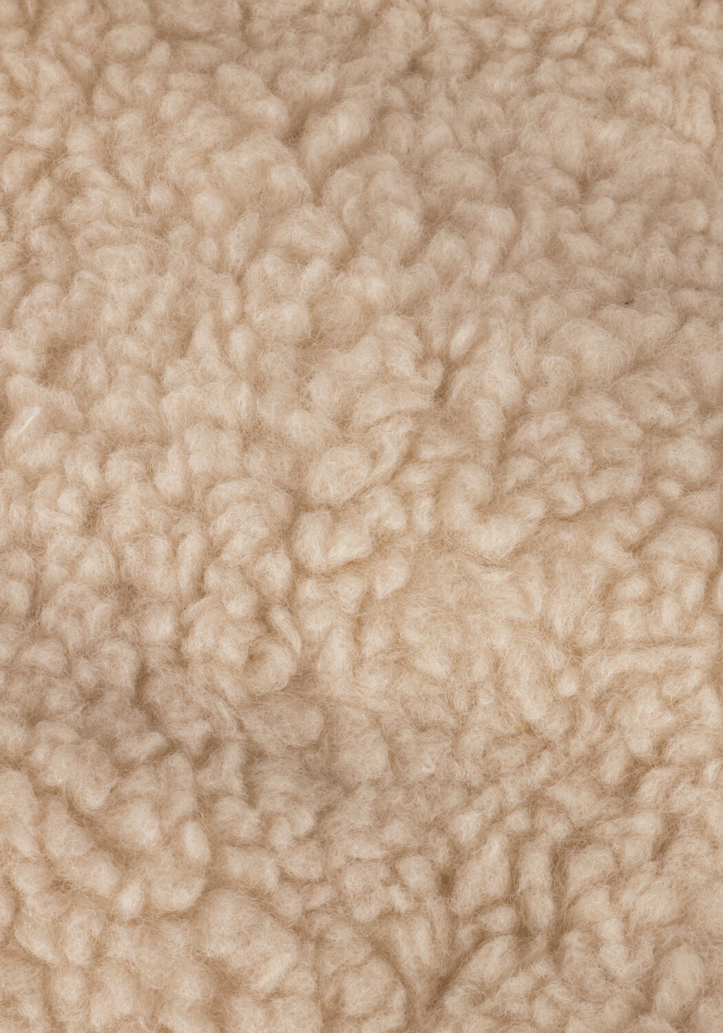 Beige NOTRE-V Teddy jas TEDDY COAT SHORT - large