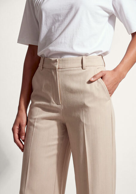 Beige SECOND FEMALE Pantalon JENNEA STRAIGHT TROUSERS - large