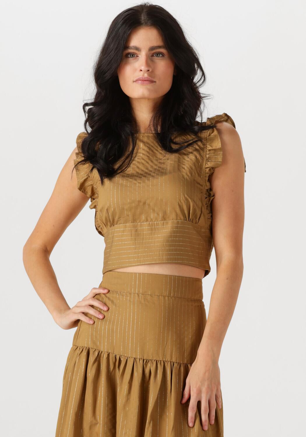 AMAYA AMSTERDAM Dames Tops & T-shirts Dillia Top Camel