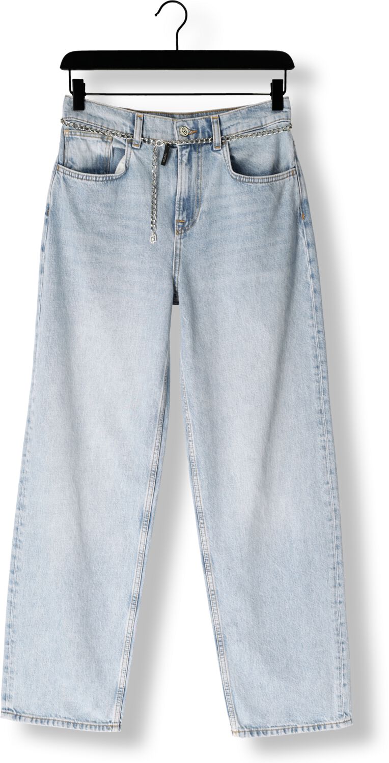 LIU JO Dames Jeans Pant.straight Color H.w. Lichtblauw