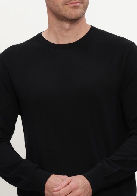 Zwarte STEFANO LAURAN Trui ROUND NECK MERINO - large