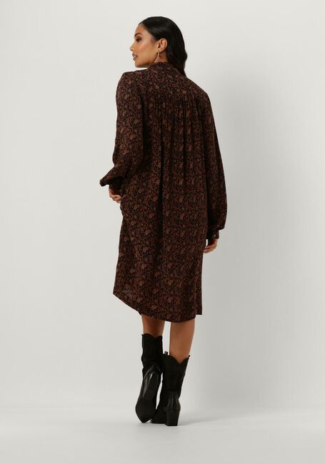 Zwarte SISSEL EDELBO Midi jurk GABRIELE SILK DRESS - large