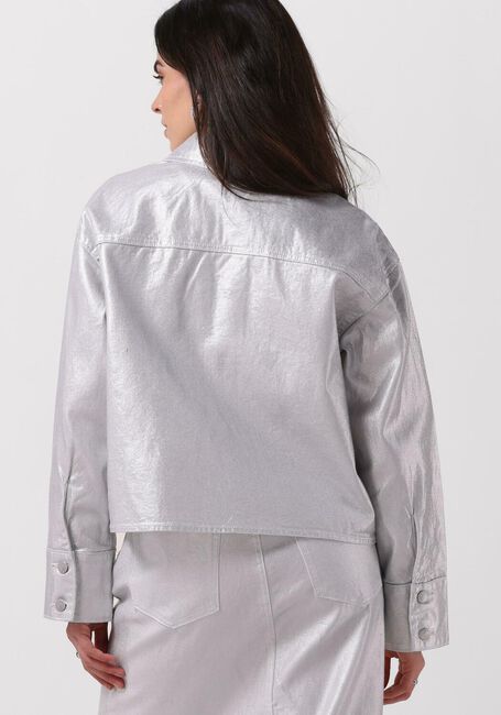 Zilveren Y.A.S. Spijkerjas YASSILVA DENIM LS SHIRT - large