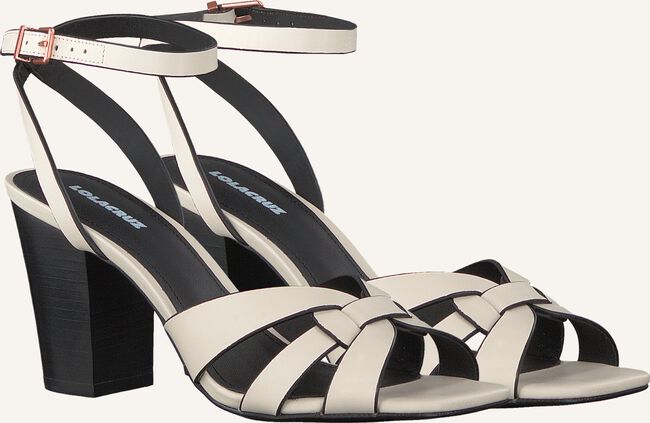 Witte LOLA CRUZ Platte sandalen 406Z10BK Witte LOLA CRUZ Platte sandalen 406Z10BK - large