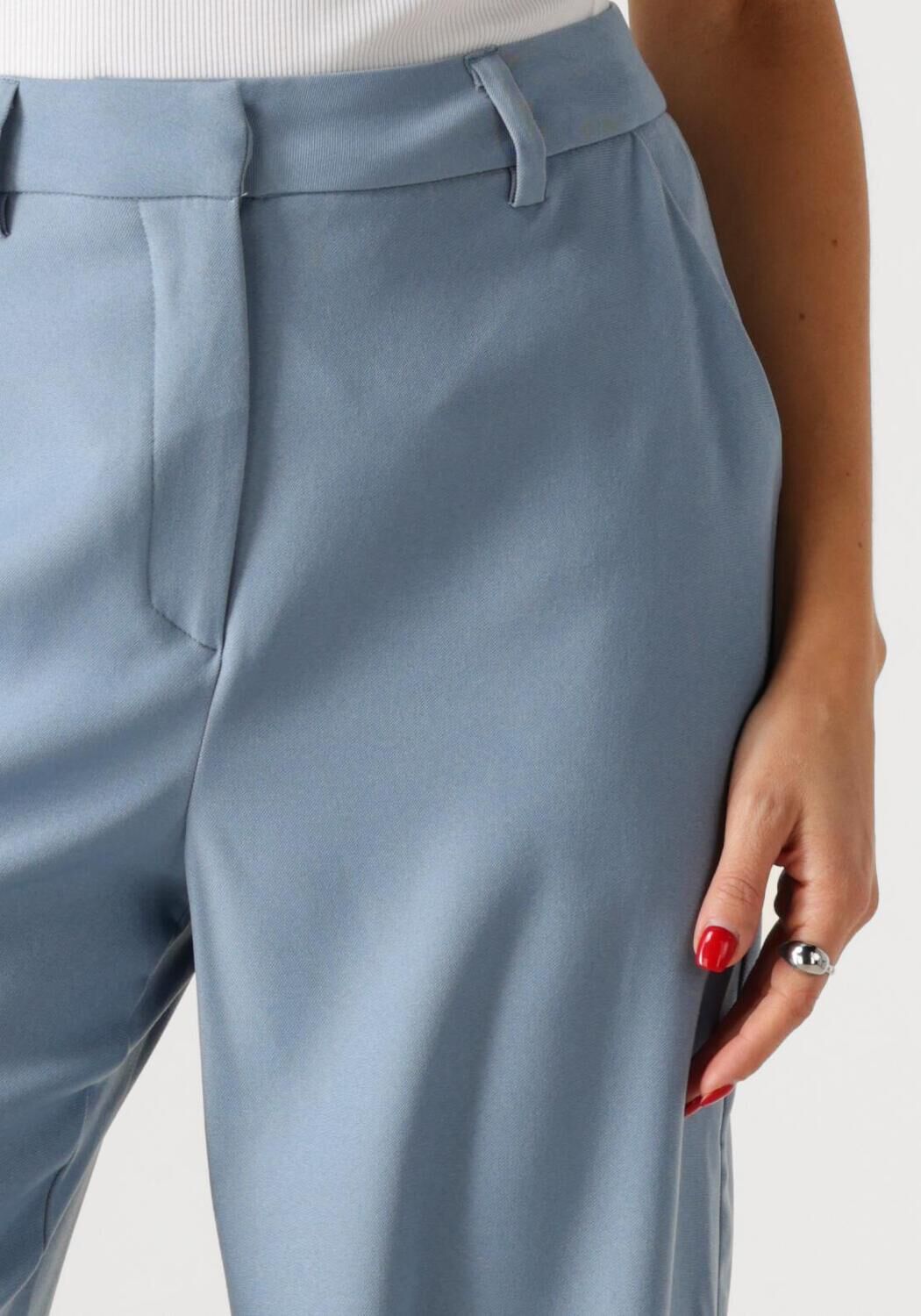 MINUS Dames Broeken Livina Straight Leg Pant Blauw