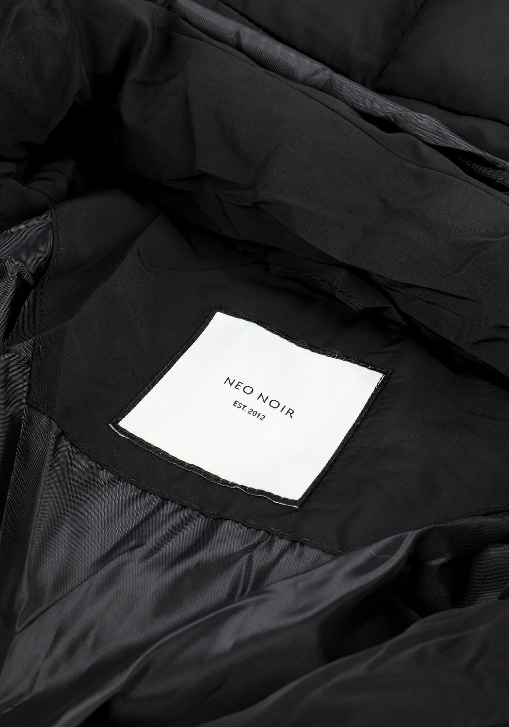 Zwarte NEO NOIR Gewatteerde jas EVE PUFFER JACKET - large