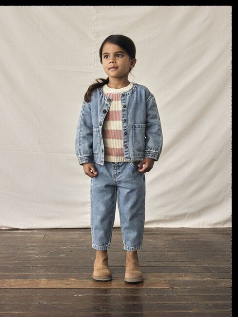 Lichtroze LIL' ATELIER Trui NMFEMLEN LS KNIT STRIPE LIL - large