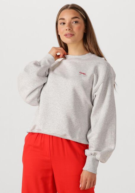 Lichtgrijze ANOTHER LABEL Sweater JAXY FLOWER SWEAT - large