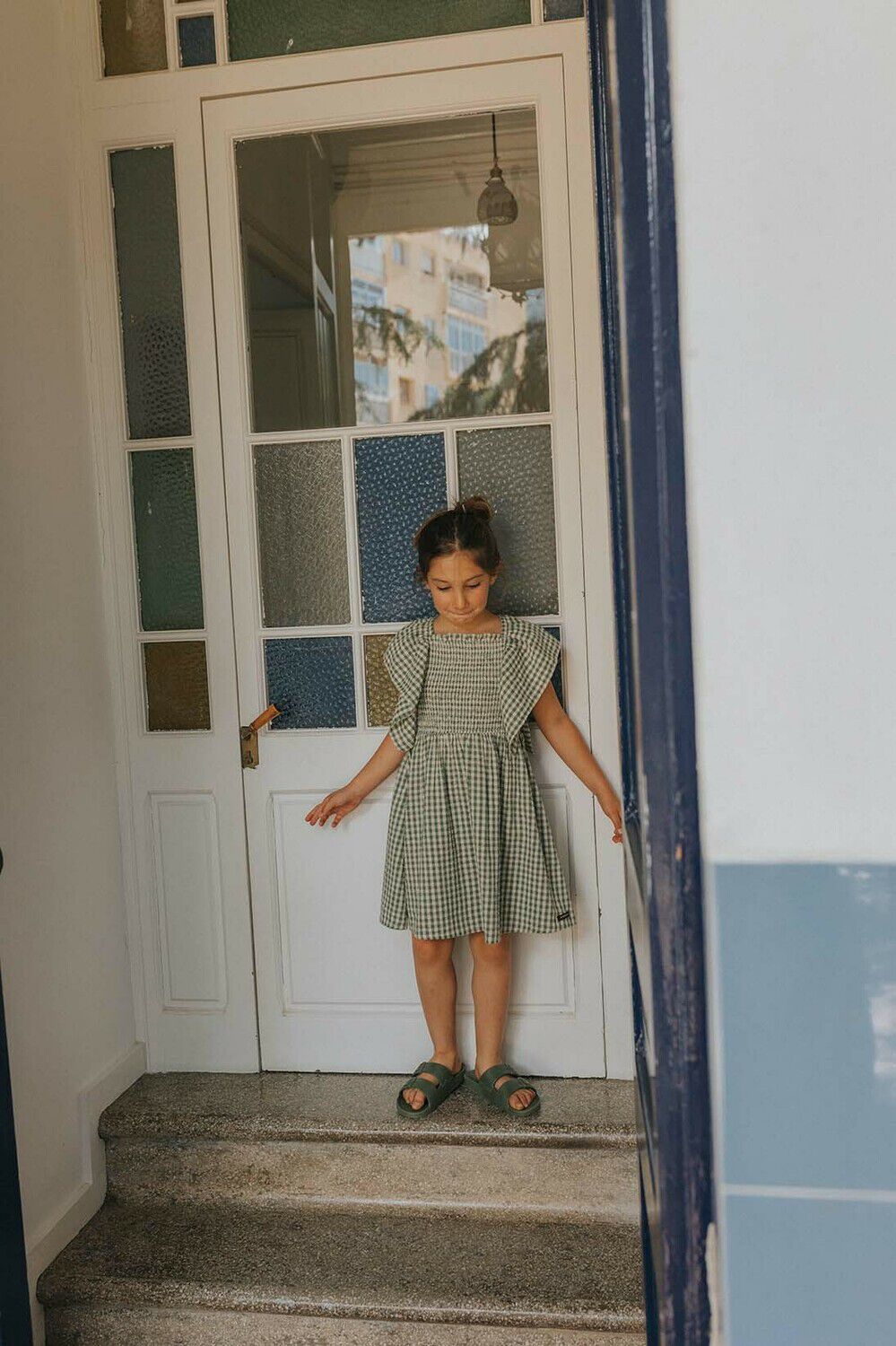 Groene A MONDAY IN COPENHAGEN Mini jurk ESTHER  DRESS - large