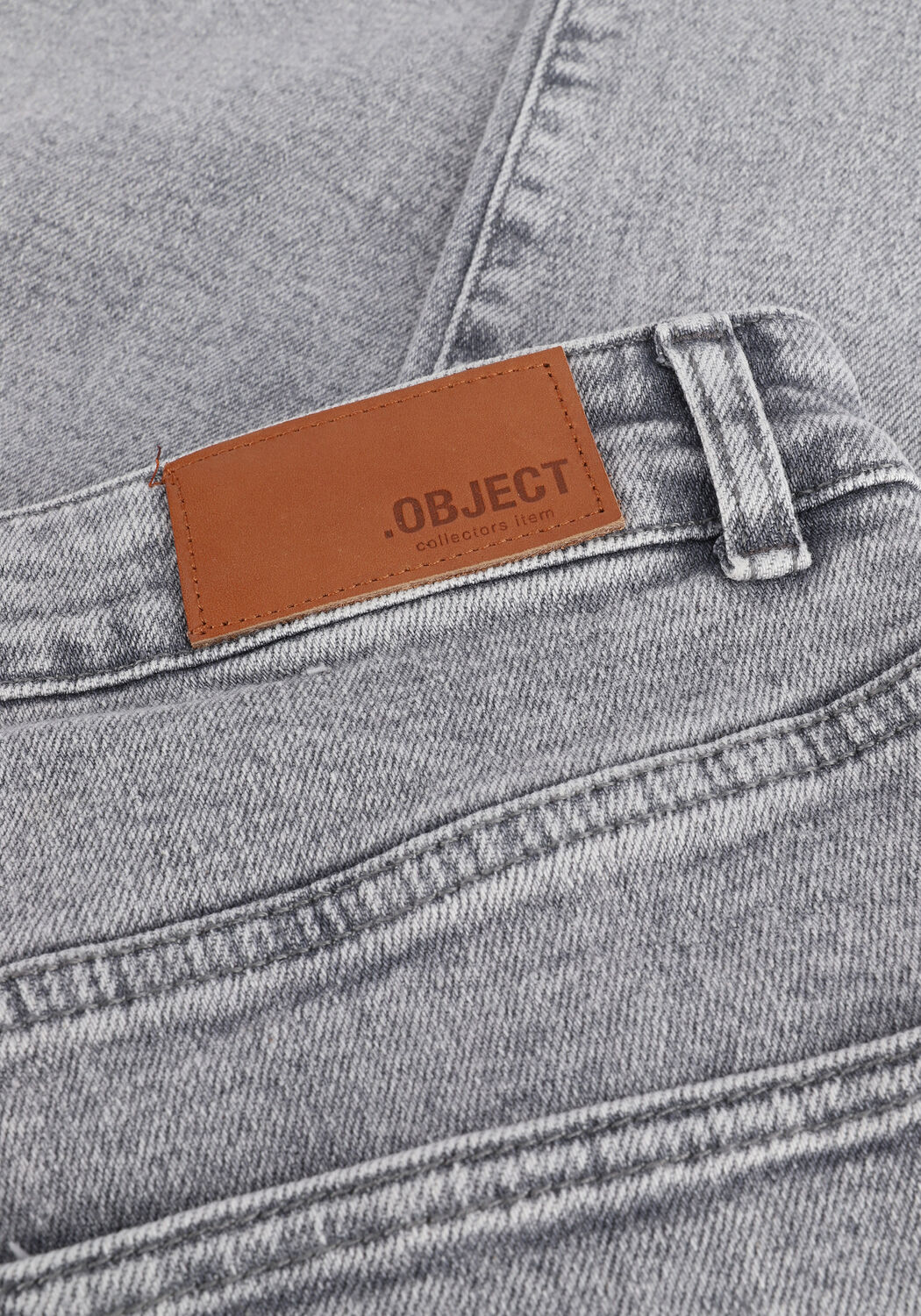 Grijze OBJECT Mom jeans LOA MOJI HW ANCLE DENIM JEANS - large