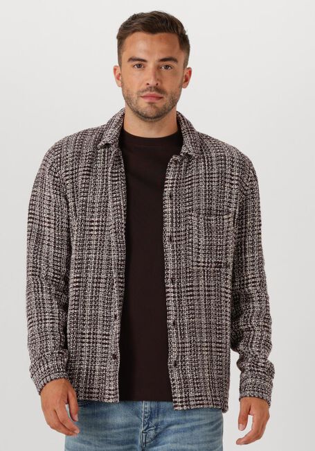 Grijze PURE PATH Overshirt REGULAR FIT STRUCTURE OVERSHIRTS - large