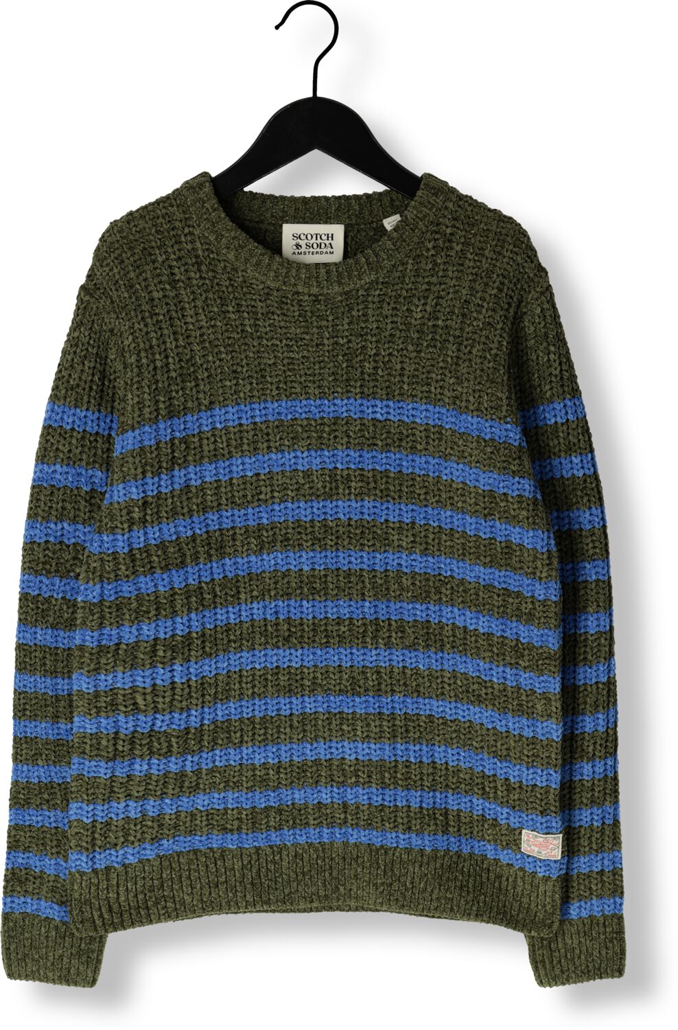 SCOTCH & SODA Jongens Truien & Vesten Chenille Knit Pullover Groen