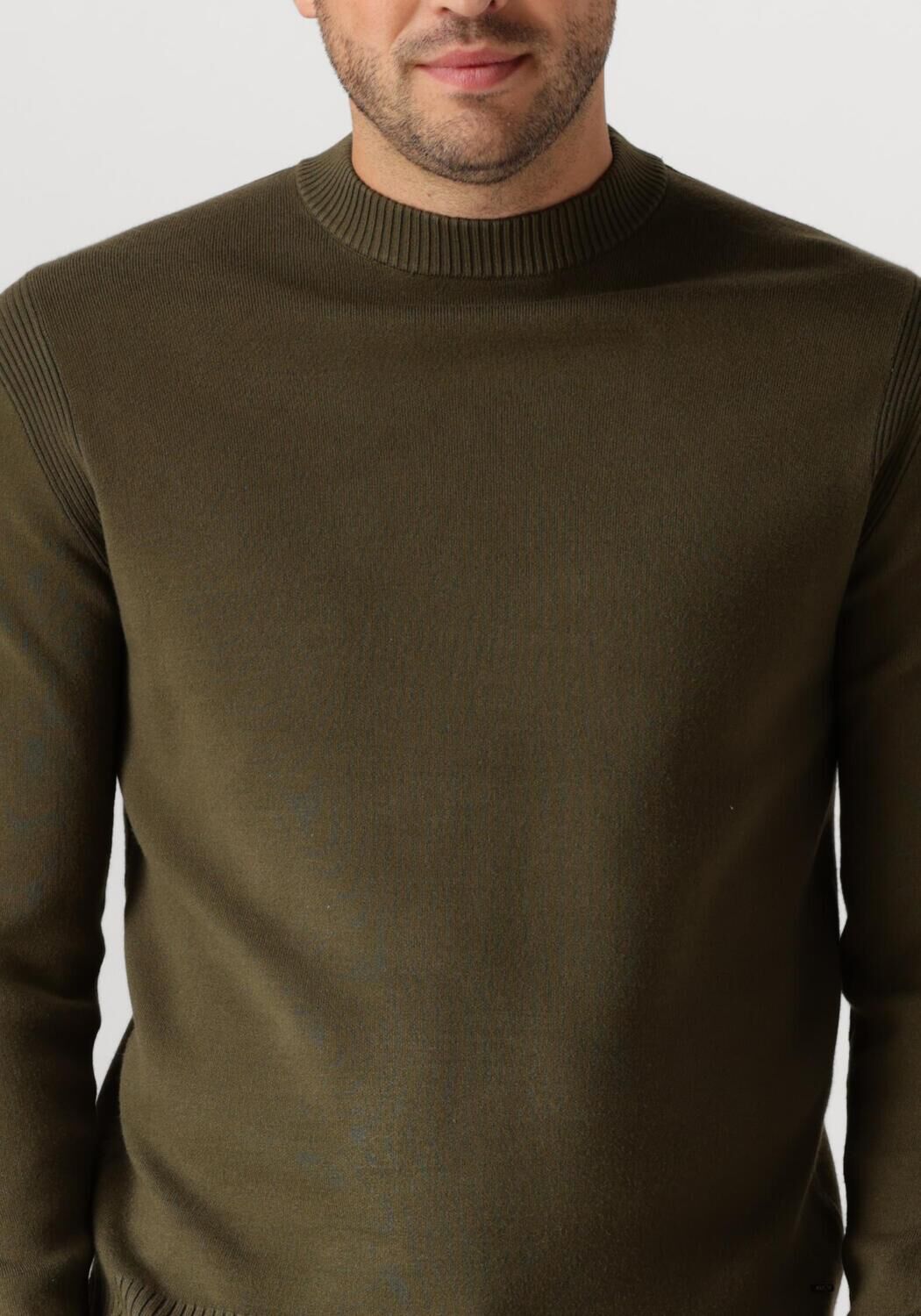 DSTREZZED Heren Truien & Vesten Fell Mock Neck Groen