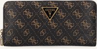 Bruine GUESS Portemonnee CORDELIA LOGO SLG LRG ZIP AROUND - medium