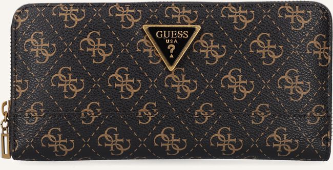 Bruine GUESS Portemonnee CORDELIA LOGO SLG LRG ZIP AROUND Bruine GUESS Portemonnee CORDELIA LOGO SLG LRG ZIP AROUND - large
