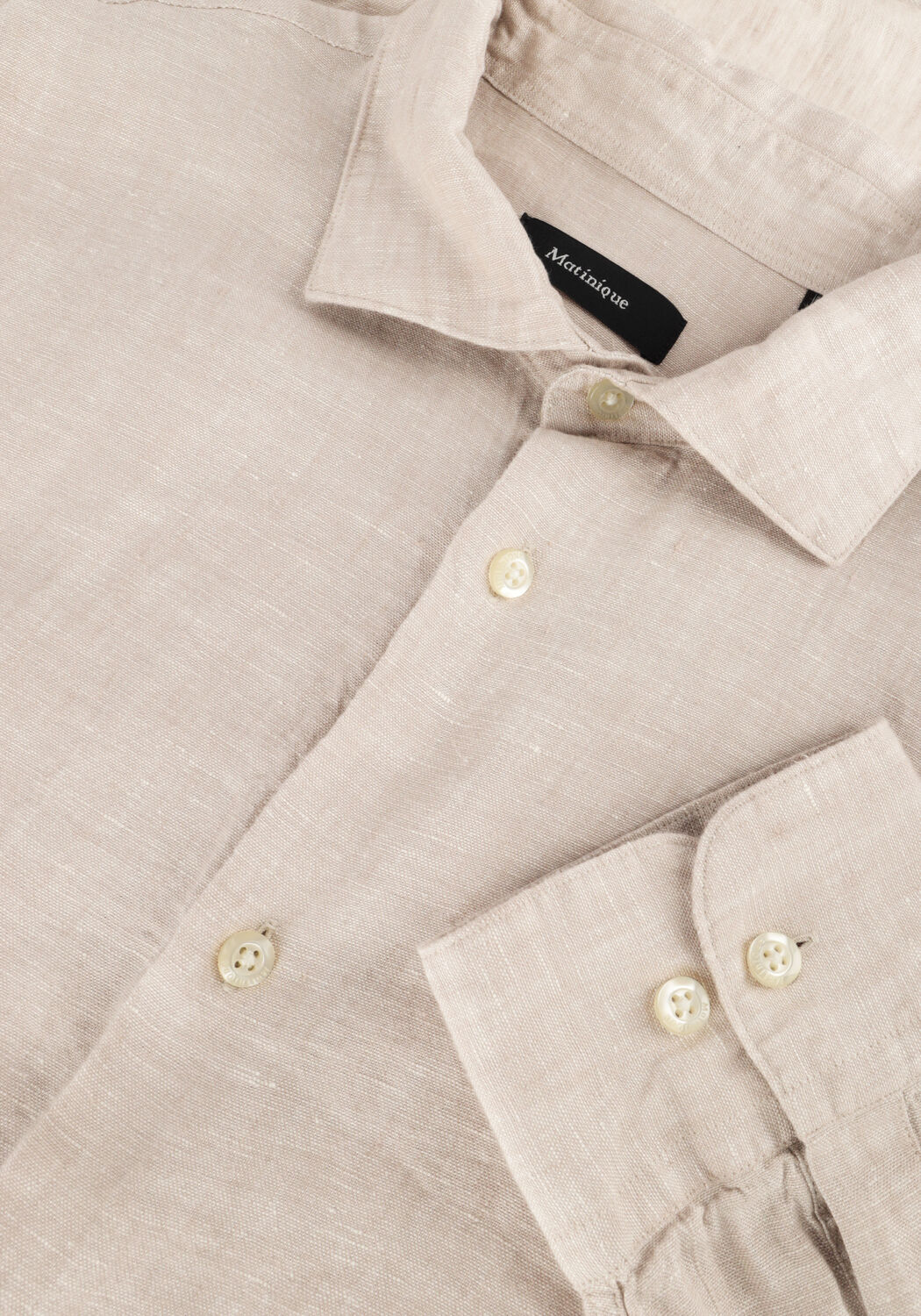 Beige MATINIQUE Casual overhemd MAMARC SHORT - large