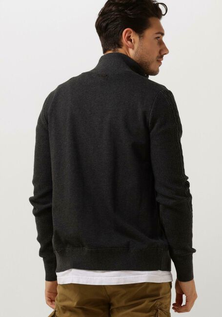 Grijze PME LEGEND Vest ZIP JACKET KNIT SWEAT COMBINATION - large